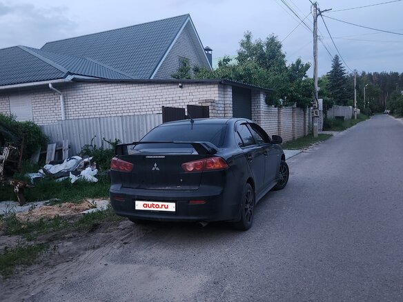2008 Mitsubishi Lancer X, чёрный, 500000 рублей - вид 6