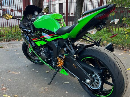 2022 Kawasaki ZX-6R Ninja, зелёный, 1160000 рублей, вид 3