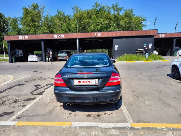 2004 Mercedes-Benz CLK-Класс 240 II (W209), синий, 750000 рублей - вид 6