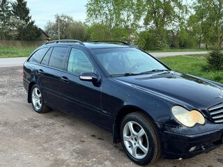 2001 Mercedes-Benz C-Класс 220 II (W203), синий, 470000 рублей, вид 2