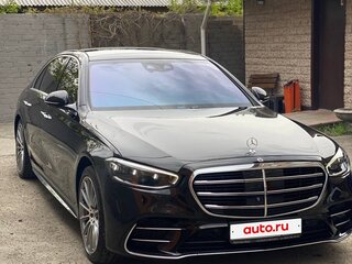 2020 Mercedes-Benz S-Класс 450 Long 4MATIC VII (W223), чёрный, 9500000 рублей, вид 2