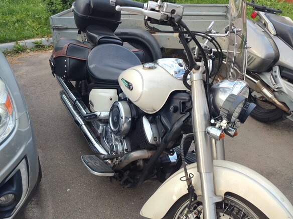 2003 Yamaha XVS1100, белый, 470000 рублей - вид 1