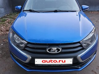 2019 Lada (ВАЗ) Granta I Рестайлинг, синий, 690000 рублей, вид 2