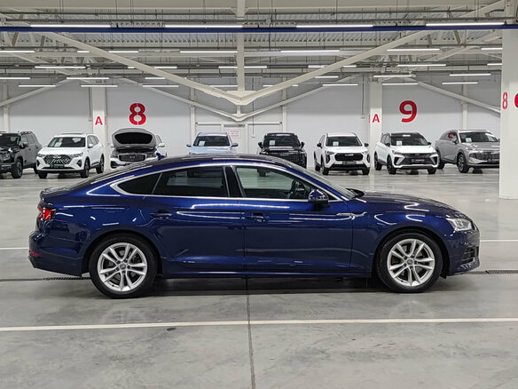 2019 Audi A5 II (F5), синий - вид 4