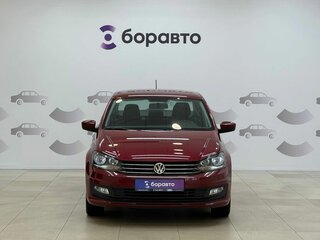 2017 Volkswagen Polo V Рестайлинг, красный, 1400000 рублей, вид 2