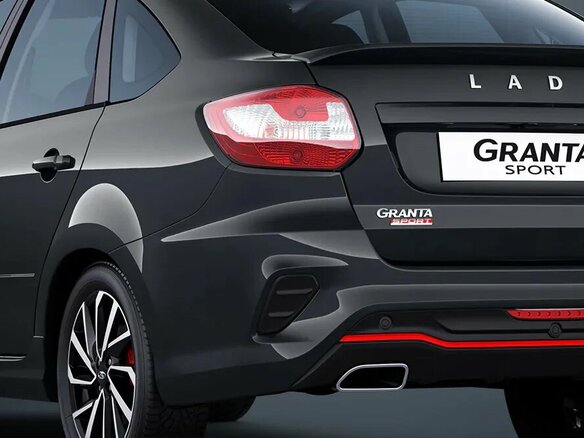 2026 Lada (ВАЗ) Granta Sport I Рестайлинг, чёрный - вид 3