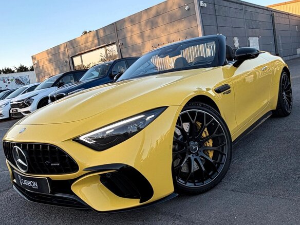 2026 Mercedes-Benz SL-Класс AMG 43 AMG IV (R232), жёлтый - вид 6