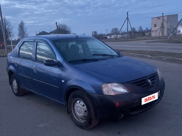 2007 Renault Logan I, синий, 299999 рублей - вид 1