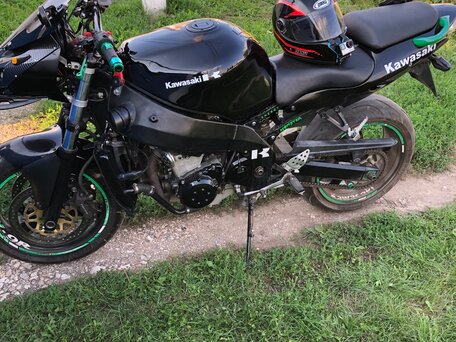 2002 Kawasaki ZX-9R Ninja, чёрный, 350000 рублей, вид 2