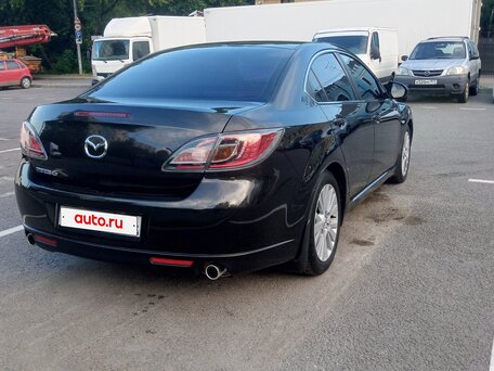 2008 Mazda 6 II (GH), чёрный, вид 3