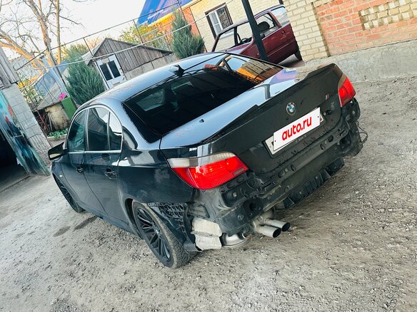 2003 BMW 5 серии 520i V (E60/E61), чёрный, 650000 рублей - вид 3