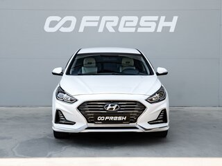 2019 Hyundai Sonata VII (LF) Рестайлинг, белый, 1640000 рублей, вид 3