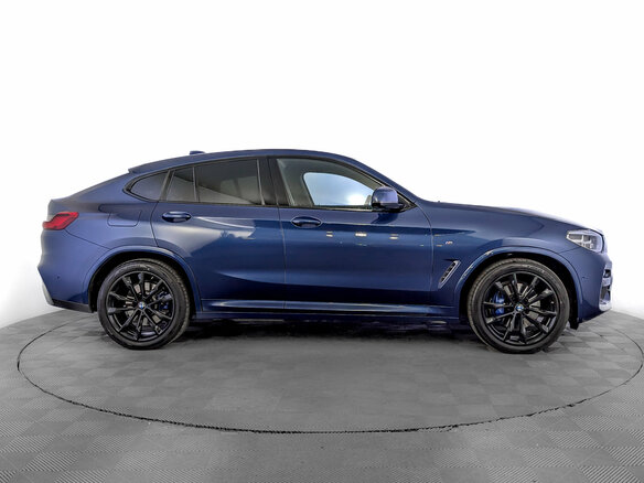 2020 BMW X4 30d II (G02), синий, 4785000 рублей - вид 3