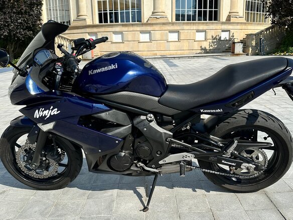 2013 Kawasaki ER-4F (Ninja 400R), синий, 340000 рублей