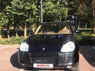 2005 Porsche Cayenne Turbo I (955), чёрный, 1700000 рублей, вид 2