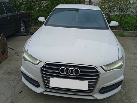 2017 Audi A6 IV (C7) Рестайлинг, белый, 1880000 рублей, вид 2