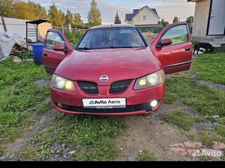 2003 Nissan Almera II (N16) Рестайлинг, красный, 150000 рублей, вид 2