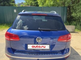 2016 Volkswagen Touareg II Рестайлинг, синий, 3900000 рублей, вид 3
