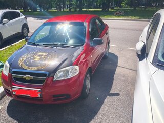 2010 Chevrolet Aveo I Рестайлинг, красный, 380000 рублей, вид 4