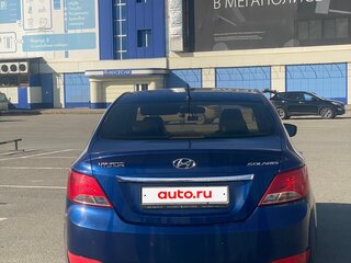 2014 Hyundai Solaris I Рестайлинг, синий, 600000 рублей, вид 2
