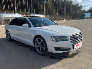 2011 Audi A8 Long III (D4), белый, 1800000 рублей, вид 2