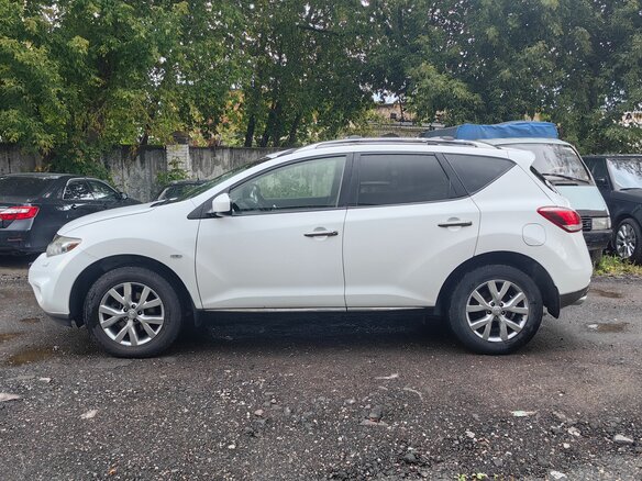 2013 Nissan Murano II (Z51) Рестайлинг 2, белый - вид 2