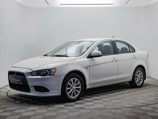 2014 Mitsubishi Lancer X Рестайлинг, белый, 930000 рублей, вид 1