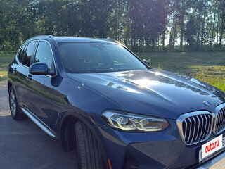 2021 BMW X3 30i III (G01) Рестайлинг, синий, 2600000 рублей, вид 3