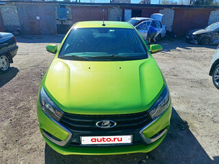 2016 Lada (ВАЗ) Vesta I, зелёный, 750000 рублей, вид 2