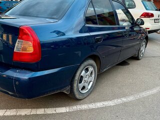 2009 Hyundai Accent ТагАЗ II, синий, 430000 рублей, вид 4