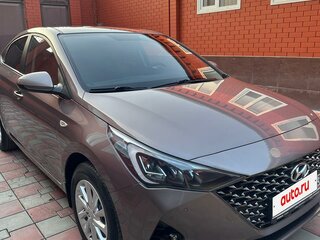 2021 Hyundai Solaris II Рестайлинг, коричневый, 1590000 рублей, вид 4