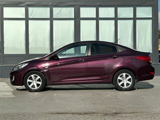 2011 Hyundai Solaris I, фиолетовый, 730000 рублей, вид 4