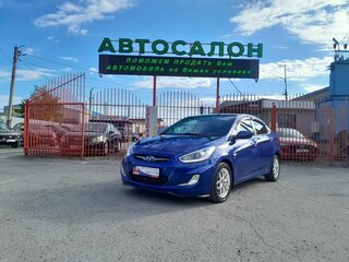 2013 Hyundai Solaris I, синий, 908000 рублей, вид 1
