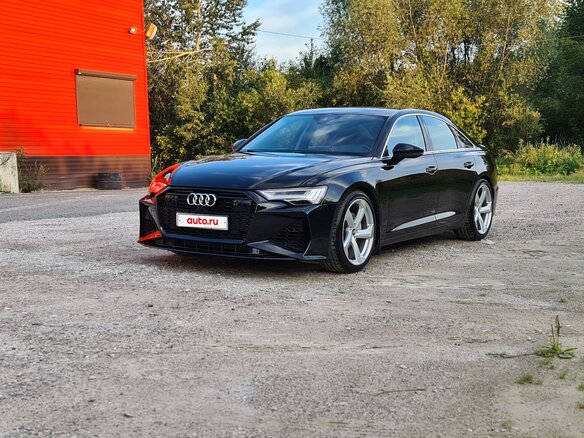 2021 Audi A6 40 TFSI V (C8), чёрный, 3200000 рублей
