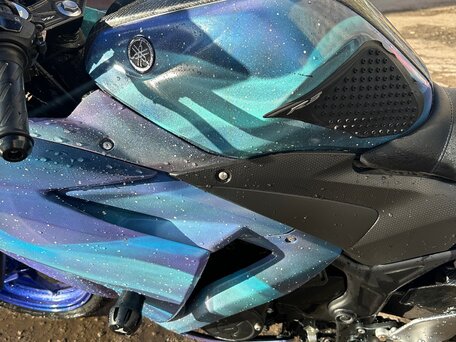 2015 Yamaha YZF-R3, синий, 410000 рублей, вид 3
