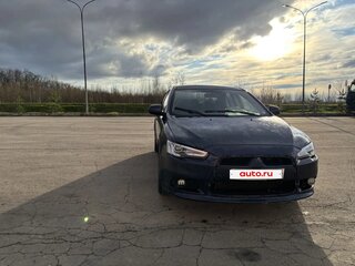 2011 Mitsubishi Lancer X Рестайлинг, синий, 520000 рублей, вид 3