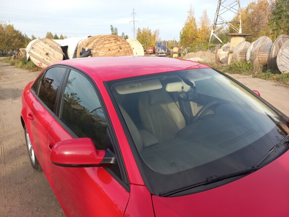 2014 Audi A4 IV (B8) Рестайлинг, красный, 1250000 рублей - вид 6