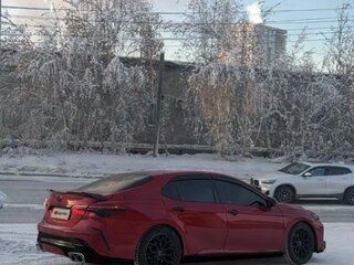 2019 Toyota Camry Japan Market VIII (XV70), красный, 2800000 рублей, вид 4