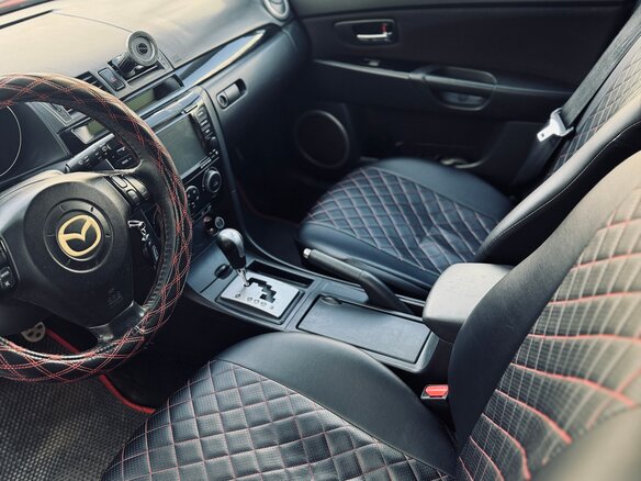 2008 Mazda 3 I (BK) Рестайлинг, красный, 780000 рублей - вид 4