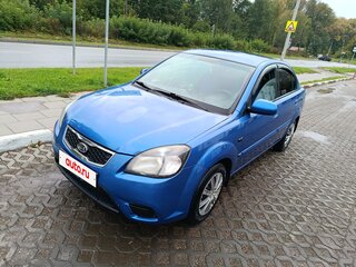 2010 Kia Rio II Рестайлинг, синий, 350000 рублей, вид 1