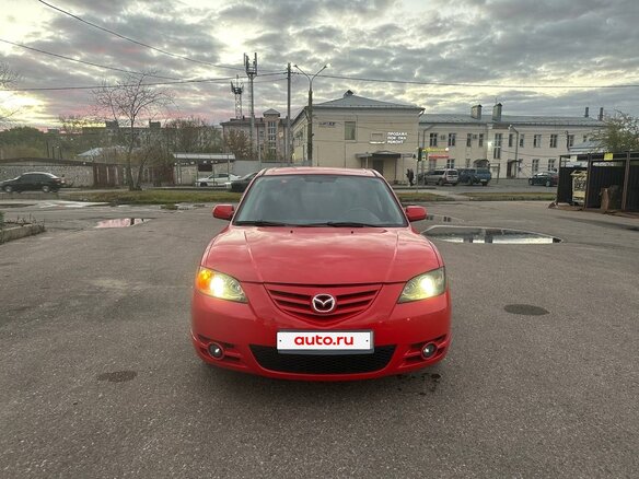 2003 Mazda 3 I (BK), красный, 330000 рублей - вид 1