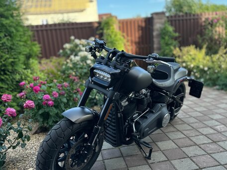 2019 Harley-Davidson Fat Bob, зелёный, 1400000 рублей, вид 3