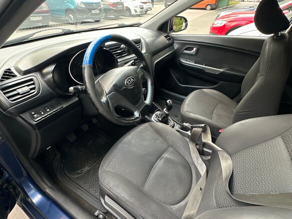 2015 Kia Rio III Рестайлинг, синий, 450000 рублей - вид 5