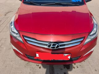 2014 Hyundai Solaris I Рестайлинг, красный, 755000 рублей, вид 2