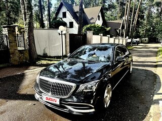 2018 Mercedes-Benz Maybach S-Класс 450 I (X222) Рестайлинг, чёрный, 4700000 рублей, вид 3