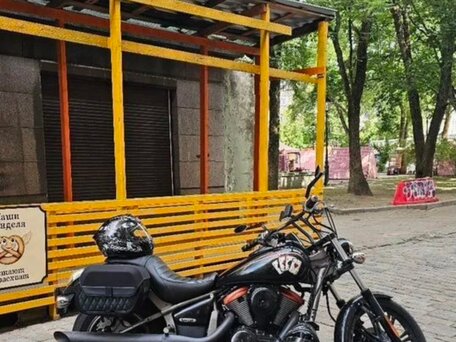 2008 Kawasaki VN900 Vulcan, чёрный, 550000 рублей, вид 1