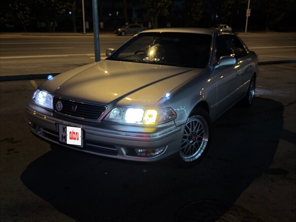 1997 Toyota Mark II VIII (X100), серый, 850000 рублей - вид 2