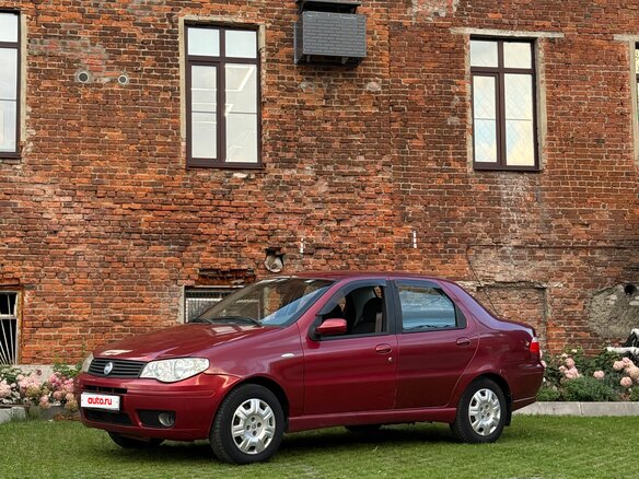 2007 Fiat Albea I Рестайлинг, красный - вид 1