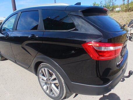 2021 Lada (ВАЗ) Vesta SW Cross I, чёрный, 1100000 рублей, вид 4