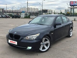 2009 BMW 5 серии 520i V (E60/E61) Рестайлинг, синий, 1150000 рублей, вид 2